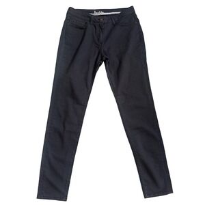 Boden Dark Gray Wash Straight Leg Jeans Women's US 8L‎ UK 12L Cotton Blend